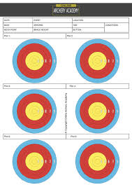 archery score sheets resources online archery academy