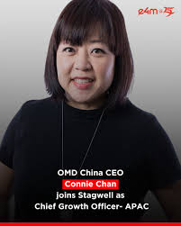 OMD China CEO Connie Chan joins Stagwell as Chief Growth Officer- APAC. He  will report to Ryan Linder, EVP, Global Chief Marketing Officer, Stagwell.  Read the full story:  https://www.exchange4media.com/people-movement-news/omd-china-ceo-connie-chan  ...