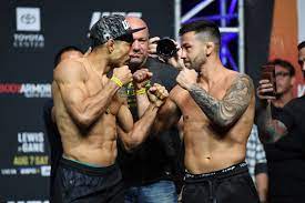 In a frenetic and short bout, garbrandt was knocked out in the first round. Hxidjnnhemnmem