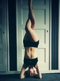Eagle Legs Headstand Yoga Yoga Headstand Sports Bra