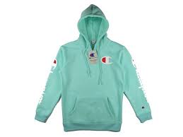 Champion Authentic Large Logo Turquoise Hoodie Sweatshirt 2days Original Bodybuilding Bodybuilding Fitness Foo Sweatshirts Hoodie Hoodies Athletic Jacket