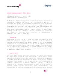 BANDO CULTURABILITY 2020-2022