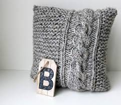 Perfect to snuggle up when you are watching tv on the sofa. Ravelry Cable Knit Throw Pillow Cover Pattern By Beacapes Design
