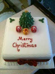 Engagement cake for the lovely nazmin. Square Christmas Cake Designs Christmas Cake Xmas Cake Decorating