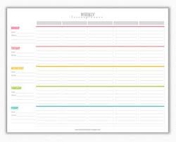 Weekly Lesson Plan Landscape 8 5 X 11 Weekly Lesson Plan Template Homeschool Lesson Plans Lesson Plan Template Free