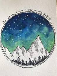 56 Ideas For Tattoo Watercolor Quote Watercolour Galaxy Painting Galaxy Art Watercolor Art