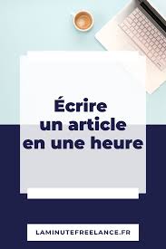 Nous avons créé un guide, étape par étape, pour vous aider à écrire votre article scientifique. Comment Ecrire Un Article De Blog En 1 Heure Sans Etre Redacteur Web