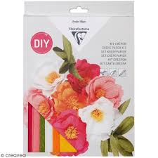 Diy cadeau fête des mères. Kit Papier Crepon Bouquet De Fleurs 21 Pcs Cdiscount Beaux Arts Et Loisirs Creatifs
