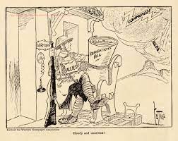 Cartoonist at the evening star, then the most widely read newspaper in washington. Political Cartoon Of The Treaty Of Versailles Showing Russia Alone In Its Own Destruction Treaty Of Versailles History Classroom History Projects