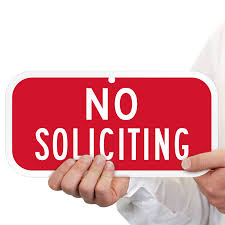After my encounter with pushy pest control girl, i cooked up this no solicitor sign. Red No Soliciting Sign Sku K 5384
