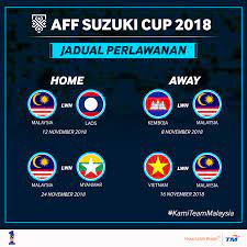 Perlawanan ini akan disiarkan secara langsung di saluran rtm tv1 dan fox sports 2. Trending News Today Piala Aff Suzuki 2018 Jadual Keputusan