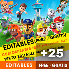 These paw patrol party invitations are made of paper and feature colorful graphics and bright colors. 25 Free Paw Patrol Birthday Invitations For Edit Customize Print Or Send Via Whatsapp Fiestas Con Ideas