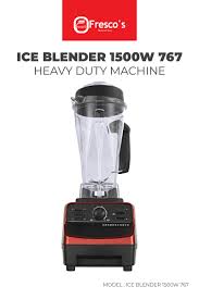Blendtec blender review & comparison. Fresco Ice Blender Heavy Duty 1500w 767 Red Fresco S Malaysia