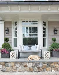 A bay window is such a nice feature in any room. More Ideas Below Diy Bay Windows Exterior Ideas Nook Bay Windows Seat And Plants Dining Bay Windows Bay Window Exterior Windows Exterior Window Trim Exterior
