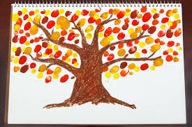 Lil' finger painting with lil' fingers toddler java games stimulate creativity and fine motor skills. Fingerpaint Fall Tree Kids Crafts Fun Craft Ideas Firstpalette Com