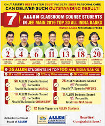 Jul 29, 2021 · up b.ed jee 2021 result. Allen Result Jee Main 2019 7 In Top 20 Air From Classroom Course
