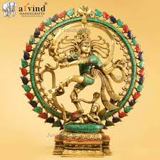 Brass Natraj Fine Stonework By Arvind Handicrafts Jodhpur Handmade Decorative Items Handmade Decorations Handicraft