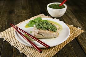 Broccoli slaw or finely shredded cabbage Sous Vide Mahi Mahi With Lime Ginger Cilantro Sauce