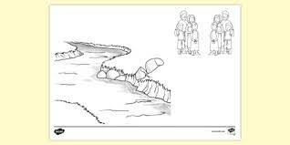 June 29, 2011 by carlos bautista. Free Israelites Cross The Jordan River Colouring Sheet