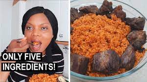 If you are following a medically restrictive diet, please consult your doctor or registered dietitian before preparing this recipe for personal consumption. Cook With Me 5 Ingredient Smoky Party Jollof Rice Flo Chinyere Youtube