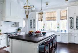 traditional white kitchen with butcher