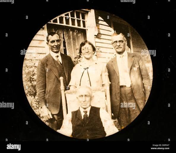 Antique photograph. Group portrait of three residents from Ladakh or Spiti in Kullu, Himachal Pradesh, India. Original title: 'Natives of Ladock' Likely photographed by Frank Mason Good. Published by Francis Frith &