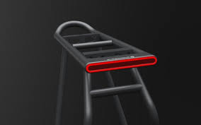 Rücklicht supernova m99, integrated plate illumination and brake light; Kooperation Fur Bixs Supernova Licht Integriert In Racktime Trager Radmarkt