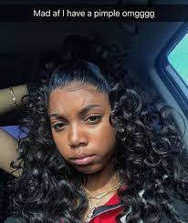 She S Pretty Asf But I M A Bit Bootytickled That She S Mad At One Pimple Follow Me For More Straight Prom Hair Hair Styles Beautiful Long Hair