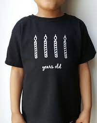 Birthday Candle 4 Years Old Tee Black Kids Clothes Toddler And Youth Stylish Birthday Sh Kids Birthday Shirts Birthday Boy Shirts Black Kids Fashion