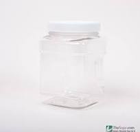 32 oz Square PET Jar Set
