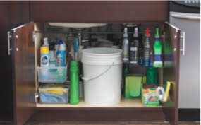 under kitchen sink organization idea