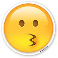 Kissing Face Emojistickers Com Emoji Emoji Stickers Emoticon