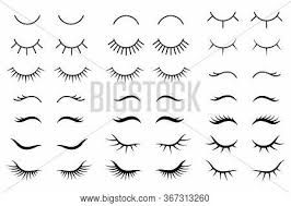 Beautiful pony unicorns faces, magic horn in rainbow flower wreath and cute eyelashes vector illustration set unicorn face. Unicorn Eyelashes Vector Photo Free Trial Bigstock