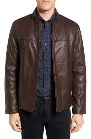 Cole Haan Lambskin Leather Moto Jacket Nordstrom Leather Moto Jacket Leather Jacket Men Leather Jacket