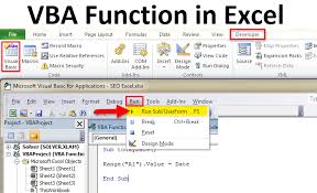 Vba Function In Excel Examples How To Use Vba Function