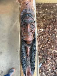 Carving symmetrical oak stumps with precision