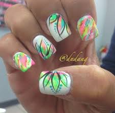 Pretty nail designs for long nails. 65 Lovely Summer Nail Art Ideas Art And Design Bright Nail Designs Nail Art Nail Art Designs