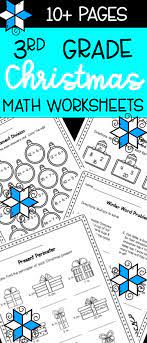 Christmas Worksheets Math Practice Pages For 3rd Graders Fun Math Worksheets Math Worksheets 3rd Grade Math