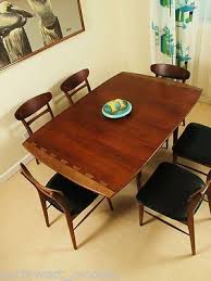 Danish Modern Mid Century Dining Table Lane Dovetail Drop Leaf Andre Bus Used Mid Century Mid Century Dining Table Mid Century Dining Modern Dining Room Set