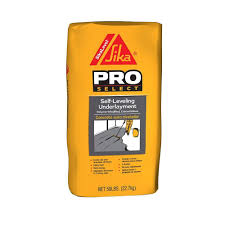 Sika 50 Lbs Self Leveling Underlayment 517004 The Home Depot Underlayment Floor Finishes Construction Materials