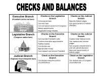 Checks And Balances Chart Answer Key Checks And