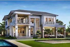 Facade Maison Etage Avec Terrasse Architect House Bungalow House Design Modern House Exterior