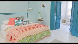 Bedroom Ideas A Coral Teal Colour Scheme With Dulux