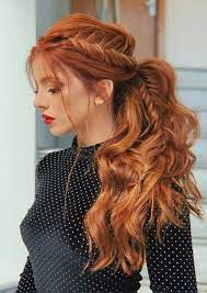 Romantic Braided Ponytail Hairstyles Ideas To Wear In 2019 Mode Ideas Hair Styles Braided Ponytail Hairstyles Long Hair Styles
