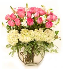 The stock confirmed 45 min ago. Pink Roses And White Hydrangeas In Metter Ga The Flower Gallery