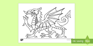 Our glass workers are true artists, painting with colored glass and creating colored light. Welsh Dragon Template Colouring Page St David S Day