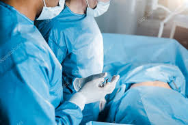 Cropped View Nurse Uniform Medical Mask Giving Medical Equipment Surgeon Stock P Affiliate Uniform Medical Nurse Cropped Ad Met Afbeeldingen