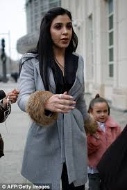 El chapo's wife arrested on drug trafficking charges. El Chapo S Wife Exits Federal Court In Brooklyn With Twins Daily Mail Online