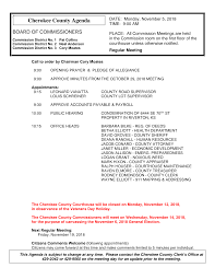 Cherokee County Agenda