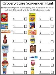 Free Grocery Store Scavenger Hunt Printable Brownie Girl Scouts Life Skills Classroom Girl Scouts